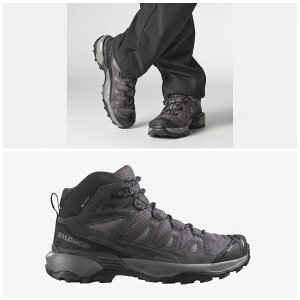 **�y�|�C���g10�{�Ώہz�ySalomon/�T�������z�y�������K�i�z �yL47571100�z �yX ULTRA 360 LTR MID GTX W Shark / Nine Iron / Clou�z ���f�B�[�X �o�R �t�b�g�E�F�A �����p�n�C�L���O�u�[�c