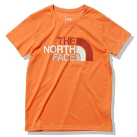 【THE NORTH FACE】【ノースフェイス】【2023年春夏セール】【NTW32353】【S/S Colorful Logo Tee】【ショートスリーブカラフルロゴティー】Tシャツ　レディース 　ダスティコーラルオレンジ