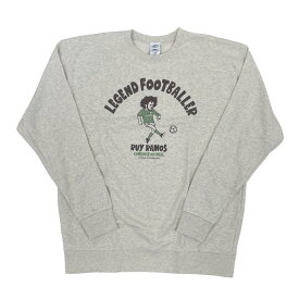 キャンビー CANBE ラモス瑠偉 LEGEND FOOTBALLER クルースウェット スウェット イラスト プリント オートミール 2XLサイズ サッカー サッカー選手 RAMOS003