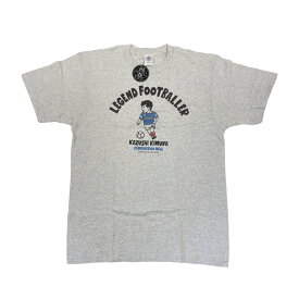 キャンビー CANBE 木村和司 LEGEND FOOTBALLERTシャツ Tシャツ コットンTシャツ イラスト プリントTシャツ オートミール Lサイズ XLサイズ XXLサイズ サッカー サッカー選手 KAZUSHI001