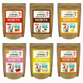 NOBITA ノビタ プロテイン ソイプロテイン 子供 キッズ 成長期 アルギニン 小学生 中学生 高校生 600g キャラメル ココア マンゴーオレンジ いちごミルク バナナ はちみつレモン FD0002