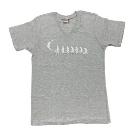 スポーツブレインオリジナルVネックTシャツ オリジナル Vネック 進化論Tシャツ アスレ Tシャツ スポーツ 運動 カジュアル ラフ 9801 009 XLサイズ Lサイズ オートミール