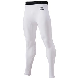 ヒュンメル　ジュニアサイズ　フィットインナーロングパンツ HJP6038P　ホワイト　コンプレッション　ロングタイツ　ロングスパッツ