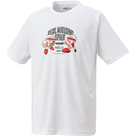ZETT BASEBALL Tシャツ パワプロTシャツ BOT9710　二刀流　ホワイト　パワフルプロ野球30周年記念コラボモデル