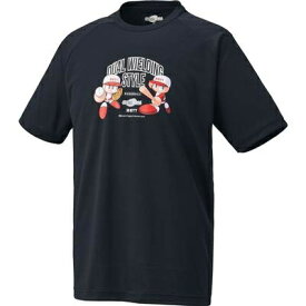 ZETT BASEBALL Tシャツ パワプロTシャツ BOT9710　二刀流　ブラック　パワフルプロ野球30周年記念コラボモデル