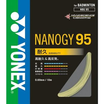 メール便対応 バドミントン ガット ヨネックス YONEX ストリングス badminton NANOGY バトミントン 日本産 買物 95ナノジー95