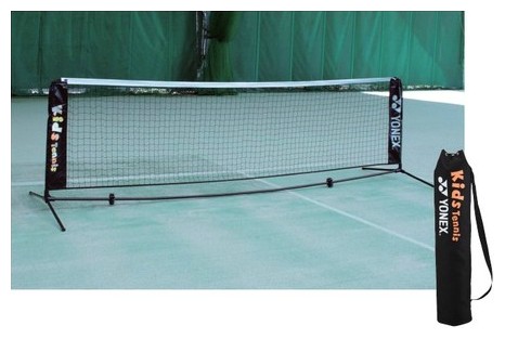 ソフトテニス ネット ヨネックス YONEX ポータブルキッズテニスネット ブラック ジュニア 子ども：スポーツフィールド