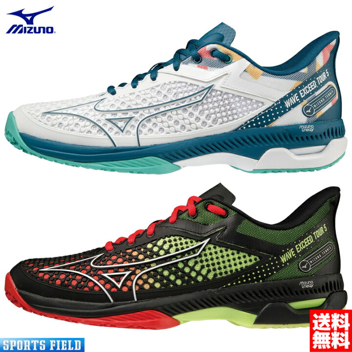 楽天市場 ソフトテニス シューズ ミズノ Mizuno ウエーブエクシード ツアー5 Oc 砂入り人工芝 クレーコート用 61gb2272 幅2e ソフトテニス シューズ ミズノ 軟式テニス シューズ 硬式テニス Soft Tennis Shoes スポーツフィールド