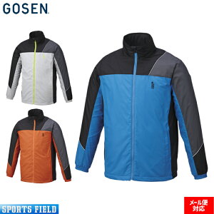 【メール便対応】ゴーセン ウィンドウォーマージャケット 裏起毛(Y1808)ユニセックス 両サイドにポケット付き リフレクトパイピングを一部に使用し夜間の視認性をUP ソフトテニス バドミ