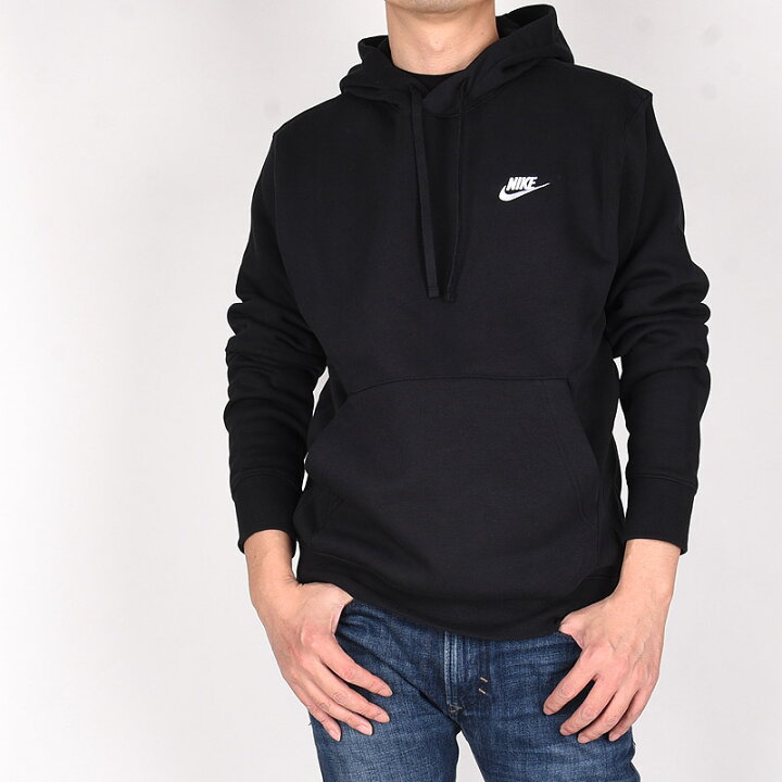 楽天市場 ナイキ Nike パーカー メンズ カジュアル ロゴ ファッション クラブ プルオーバー フーディ Bv2655 010 ブラック Sports アイビー