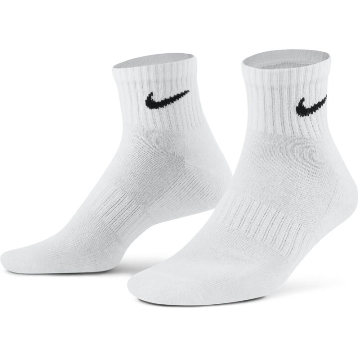 楽天市場 ナイキ Nikeレディース メンズ 靴下 くつ下 くつした ソックス スポーツ 運動 エブリデイ クッションド Sx7667 100 白 Sports アイビー