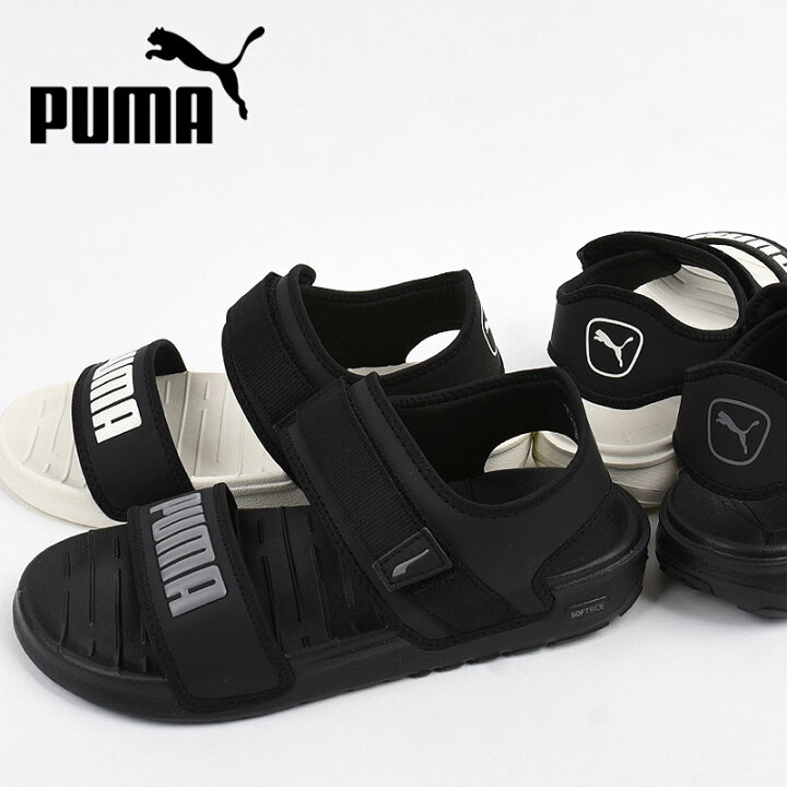 楽天市場 プーマ Puma サンダル レディース スポーツサンダル カジュアル ファッション Softride サンダル 01 02 黒 Sports アイビー