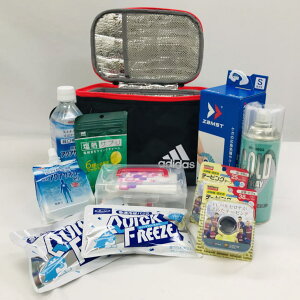 救急セットアディダス保冷バッグコールドスプレーテーピングアイシングスポーツ専用応急処置救急キット15点セット熱中症対策グッズ