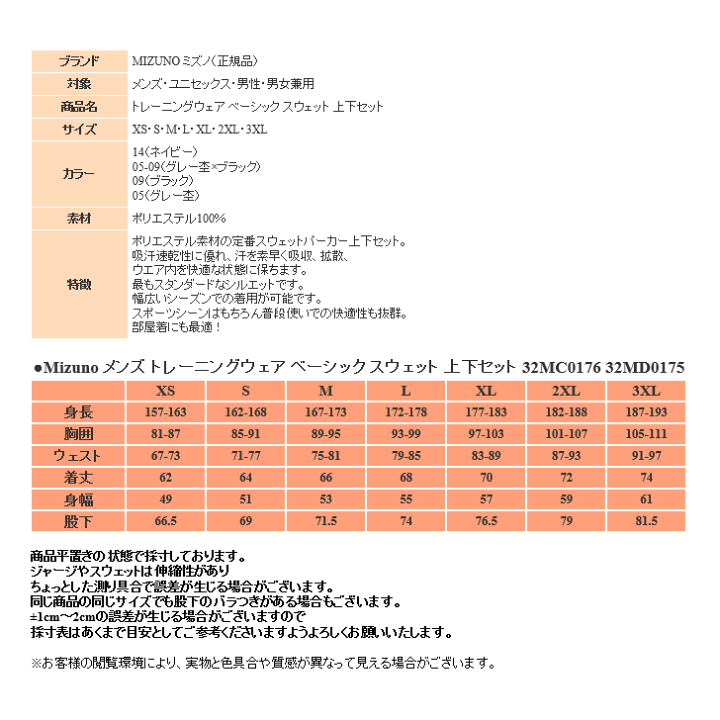 楽天市場】ミズノ スウェット 上下 メンズ トレーニングウェア
