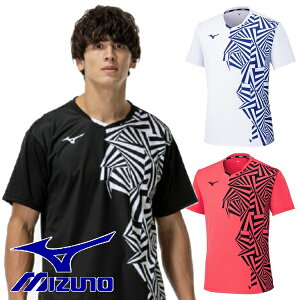 ミズノ ゲームシャツ ユニホーム 半袖 上 MIZUNO テニス ソフトテニス バドミントン ウェア メンズ ユニセックス 62JAC027