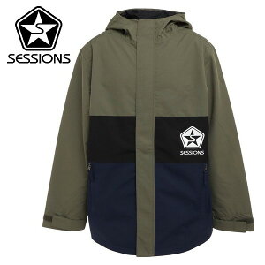 ZbVY SESSIONS Xm[{[hEFA VITAL Jacket Olive / Navy WPbg 22/23 Y