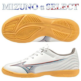 ミズノ フットサルシューズ ジュニア ミズノアルファ α セレクト SELECT Jr. IN MIZUNO 幅広 ワイド フットサル P1GG236509