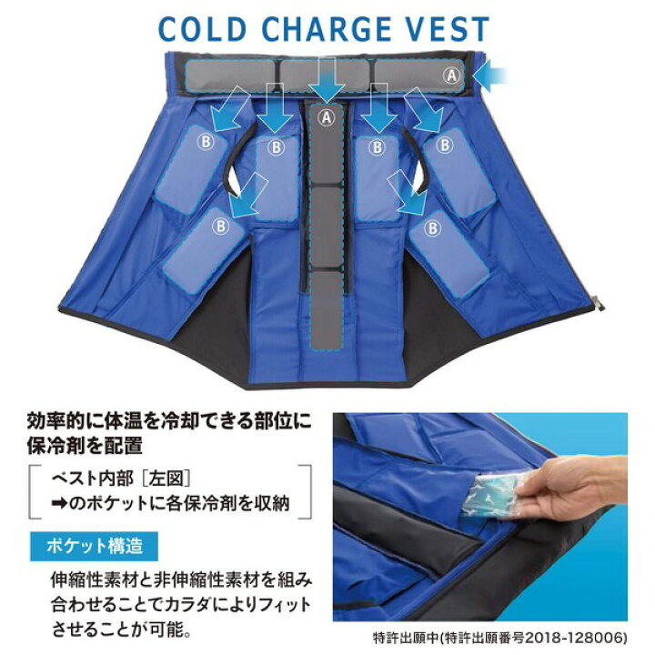 楽天市場】○ ミズノ MIZUNO ベスト コールドチャージ 冷たい 熱中症 
