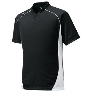 ミズノ 少年野球 ジュニア ベースボールシャツ アップシャツ ハーフボタン 小襟 上 MIZUNO ソフトボール 12JC6L12
