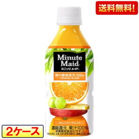 送料無料 ミニッツメイド オレンジブレンド 350mL PET 24本入 2ケース