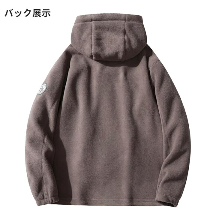 楽天市場】メンズ フリース ジャケット フード付き アウター ポーラー 