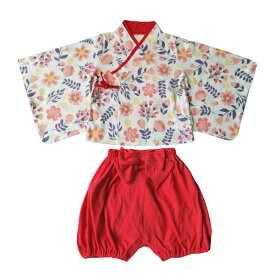 SLINX 赤ちゃん ベビー服 フォーマル 浴衣 着物 和装 衣装 4点セット 袴セット ヘア飾り 可愛い 初節句 記念撮影 雛祭り 端午の節句 100日祝い 靴下付き ベビー 袴 キッズ 袴風 出産祝い ベビー袴 HF026
