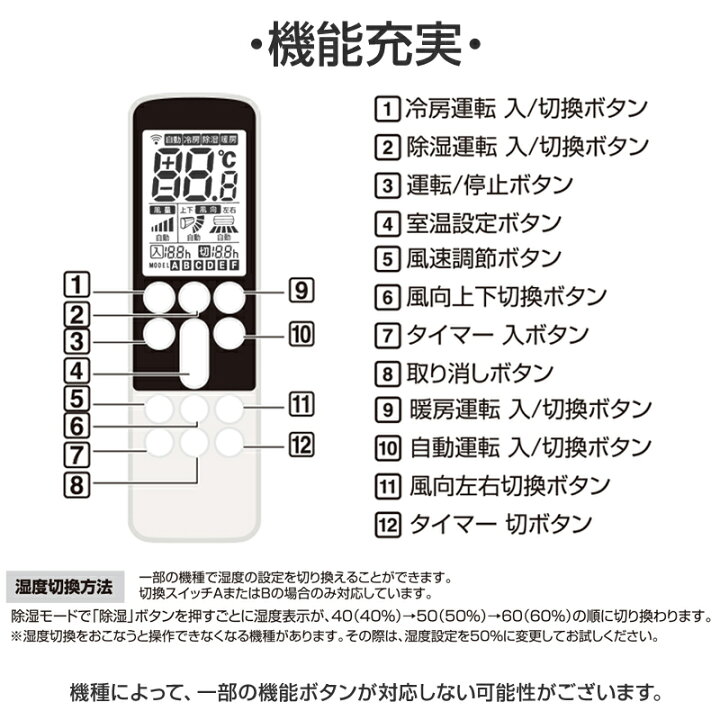 楽天市場】日立 エアコン用 リモコン 日本語表示 HITACHI 日立製作所 
