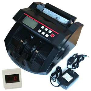 充電式マネーカウンター 別カウンター付き Bill Counter LCDディスプレー 日本語操作パネル 白/黒 日本語表記 紙幣計数機 紙幣カウンター お札カウンター