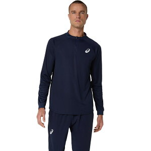 AVbNX asics 2041A321 MATCH LS 1/2 ZIP TOP MIDNIGHT