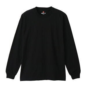 �`�����s�I�� Hanes H5186-2 L/S T-SHIRT 2P �u���b�N