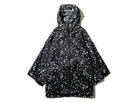 キウ Kiu SLEEVE RAIN PONCHO FOR KIDS スリーブレインポンチョフォーキッズ ブラック 黒 レインコート 雨具 撥水 はっ水 K71-059