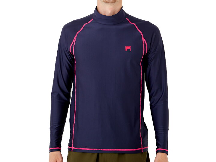 楽天市場 フィラ Fila ラッシュガード メンズ オールシーズン ネイビー 紺 水泳 スイム 海水浴 ラッシュガード Nv スポーツマリオ