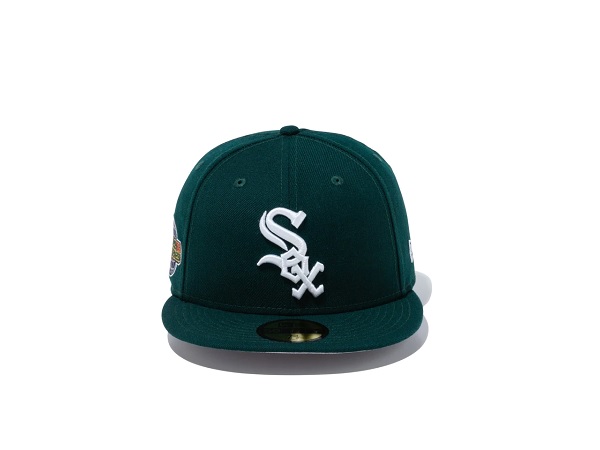 ニューエラ NEW ERA 59FIFTY MLB サイドパッチ シカゴ ホワイトソックス ワールドシリーズ ダークグリーン 緑 キャップ カジュアル  帽子 キャップ 13054601 | スポーツマリオ