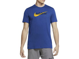 ナイキ NIKE Dri-FIT スウッシュ Tシャツ メンズ 春 夏 ブルー 青 スポーツ トレーニング 半袖 Tシャツ CW6951-480