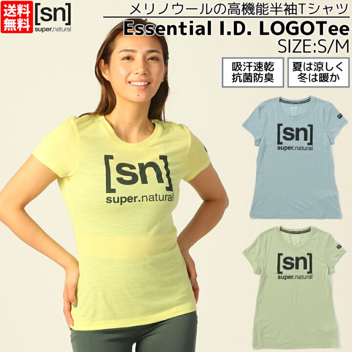 楽天市場 ヨガウェア トップス フィットネスtシャツ レディース Essential I D Logo Tee エッセンシャル I D 定番 ロゴtシャツ レディース 春 夏 スポーツウェア フィットネスウェア ヨガウェア 半袖 ショートスリーブ Snw0047 スーパーナチュラル Sn Super Natural
