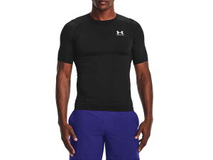 アンダーアーマー UNDER ARMOUR ヒートギアアーマー ショートスリーブ シャツ メンズ ブラック 黒 スポーツ トレーニング インナー 半袖 1361518-001