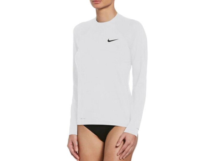 ナイキ NIKE エッセンシャル ロングスリーブハイドロガード NESSA386 レディース ホワイト 白 水泳 スイム 海水浴 ラッシュガード 2993037-01 スポーツマリオ ナイキ NIKE レディース ラッシュガード S 水着 長袖 水陸両用