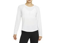 ナイキ NIKE Dri-FIT ワン ラックス ロングスリーブ トップ レディース 秋 冬 ホワイト 白 スポーツ フィ…