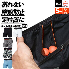 ボクサーパンツ 前開き NON-STOP STRETCH COTTON BOXER BRIEF FLY ストレッチコットン メンズ ボクサーブリーフ インナー 股擦れ 対策 股ずれ 勝負下着 吸湿発散 吸汗速乾 防臭 股間 蒸れない プレゼント 贈り物 ギフト SXBB46 サックスアンダーウェアー SAXX UNDERWEAR