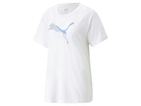 プーマ PUMA EVOSTRIPE 半袖 Tシャツ レディース 春 夏 ホワイト 白 スポーツ フィットネス 半袖 Tシャツ 675604-02