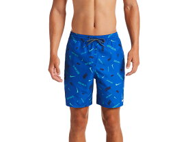 ナイキ NIKE ロゴ フェッティ 7 ボレーショーツ メンズ ブルー 青 海水浴 サーフパンツ トランクス 海パン NESSA473-N494