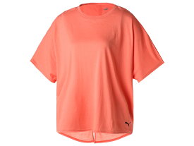プーマ PUMA STUDIO SS Tシャツ レディース 春 夏 オレンジ 橙 スポーツ フィットネス 半袖 Tシャツ 523533-48