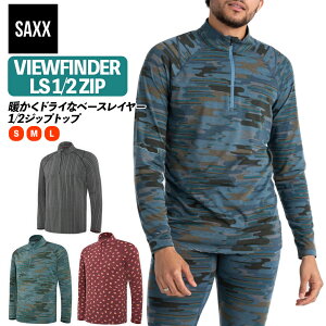 yIC菤izTbNXA_[EFA[ SAXX UNDERWEAR VIEWFINDER LS 1/2 ZIP r[t@C_[ Y gbvX OX[u n[tWbv SXLZ38