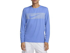 ナイキ NIKE Dri-FIT UV マイラー フラッシュ ロングスリーブ ランニングトップ メンズ 春 秋 冬 ブルー 青 スポーツ トレーニング 長袖 Tシャツ FB8553-450