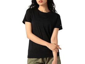 スーパーナチュラル sn super.natural エスエヌ ベーシック クルーネック Tシャツ(ジャパンファブリック) レディース 春 夏 ブラック 黒 スポーツ フィットネス 半袖 Tシャツ SNWJ10096-J004