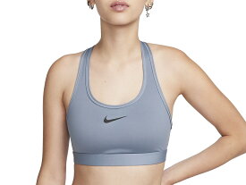 【期間限定スーパーセールクーポン付き！】ナイキ NIKE スウッシュ ミディアムサポート パッディド スポーツブラ レディース オールシーズン ブルー 青 スポーツ フィットネス インナー ブラトップ DX6822-493