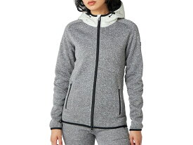 スーパーナチュラル sn super.natural エスエヌ FLEECE COMBI ZIP HOODY フリース コンビ ジップフーディー レディース 秋 冬 グレー 灰色 スポーツ フィットネス パーカー ジャケット SNWJ10103-J105