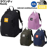 ノースフェイス THE NORTH FACE Roundy ラウンディ 22L キッズ オールシーズン ブラック ネイビー グリーン ネイビー カジュアル バッグ リュック トレッキング デイリーユース 中型 デイパック NMJ72358 K MP NT UN