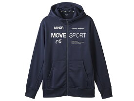 デサント DESCENTE ライトスムーススウェット オーセンティックロゴ フルジップフーディー メンズ 秋 冬 ネイビー 紺 スポーツ トレーニング パーカー ジャケット DMMWJF20-NV