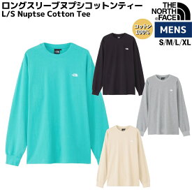 ノースフェイス THE NORTH FACE 【正規取扱店】L/S Nuptse Cotton Tee ロングスリーブヌプシコットンティー メンズ レディース ユニセックス カジュアル シャツ コットン 綿 UVカット NT32443 K Z GA GL